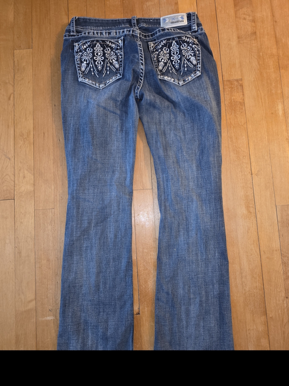 Grace In L.A. Dark Blue Bootcut Jeans - Picture 3 of 5